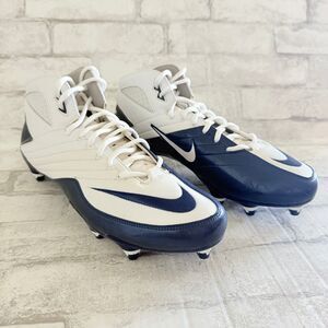 Nike Super Speed TD Football Cleats Navy White Mens Athletic Sports Shoes Sz 13